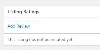 Add a rating from the admin area