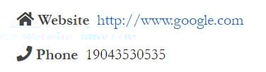 Show label and icon